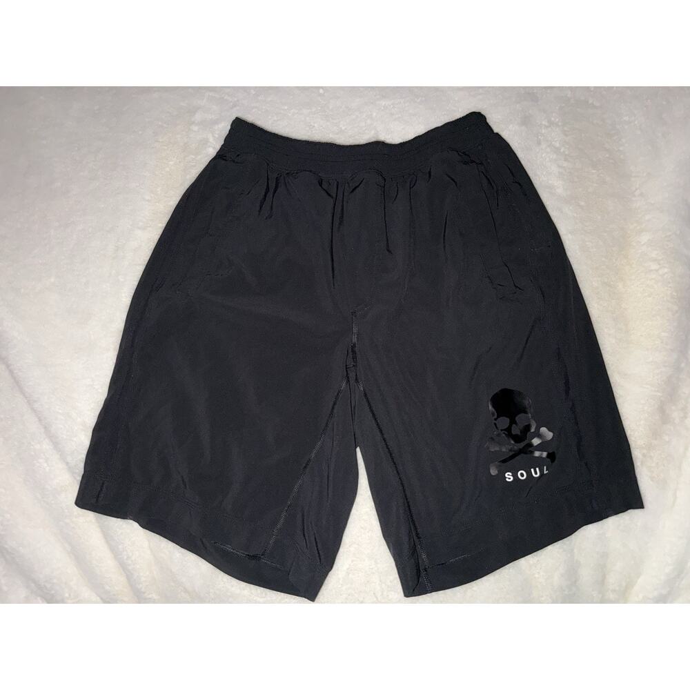 Lululemon Shorts Mens Black Lined Running Training 9 Inseam